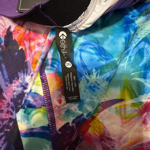 ethika Haze Cannabis Weed Print XXL 2X Leggings Purple 12 - Picture 6 of 8